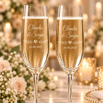 Copas de champán personalizadas para boda